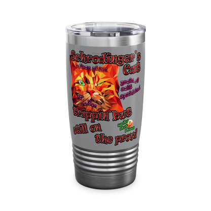 schrodinger's cat - Ringneck Tumbler, 20oz (grey)