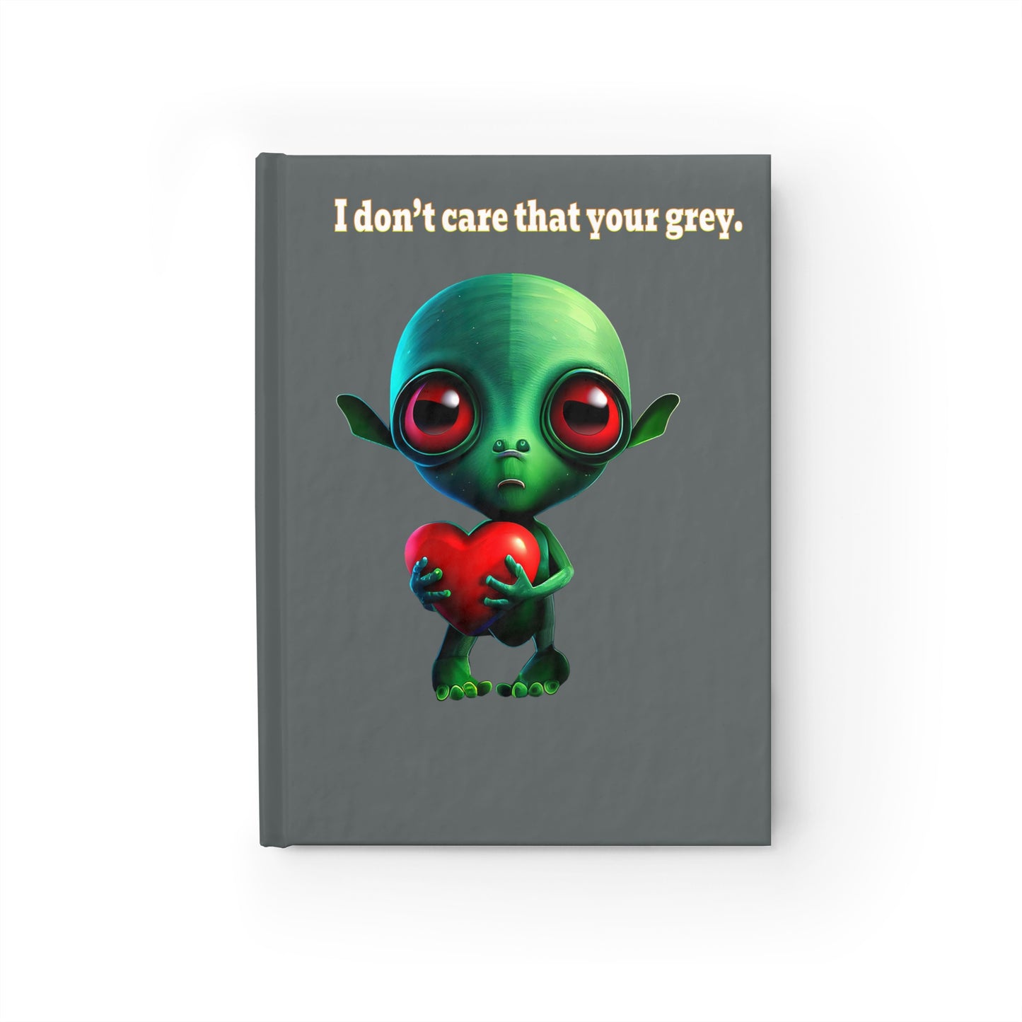 I don't care that your grey - journal-lined (dark grey)