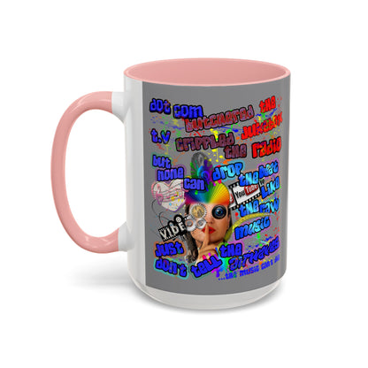 drop the beat - Accent Mug (grey)