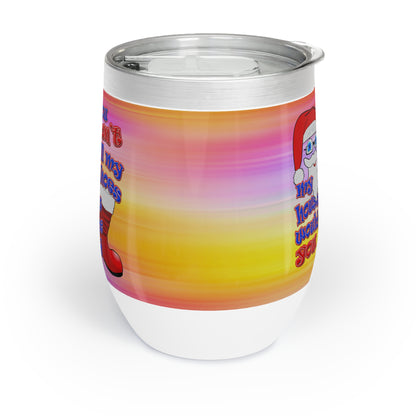 santa's shoes - Chill Wine Tumbler (color blur)