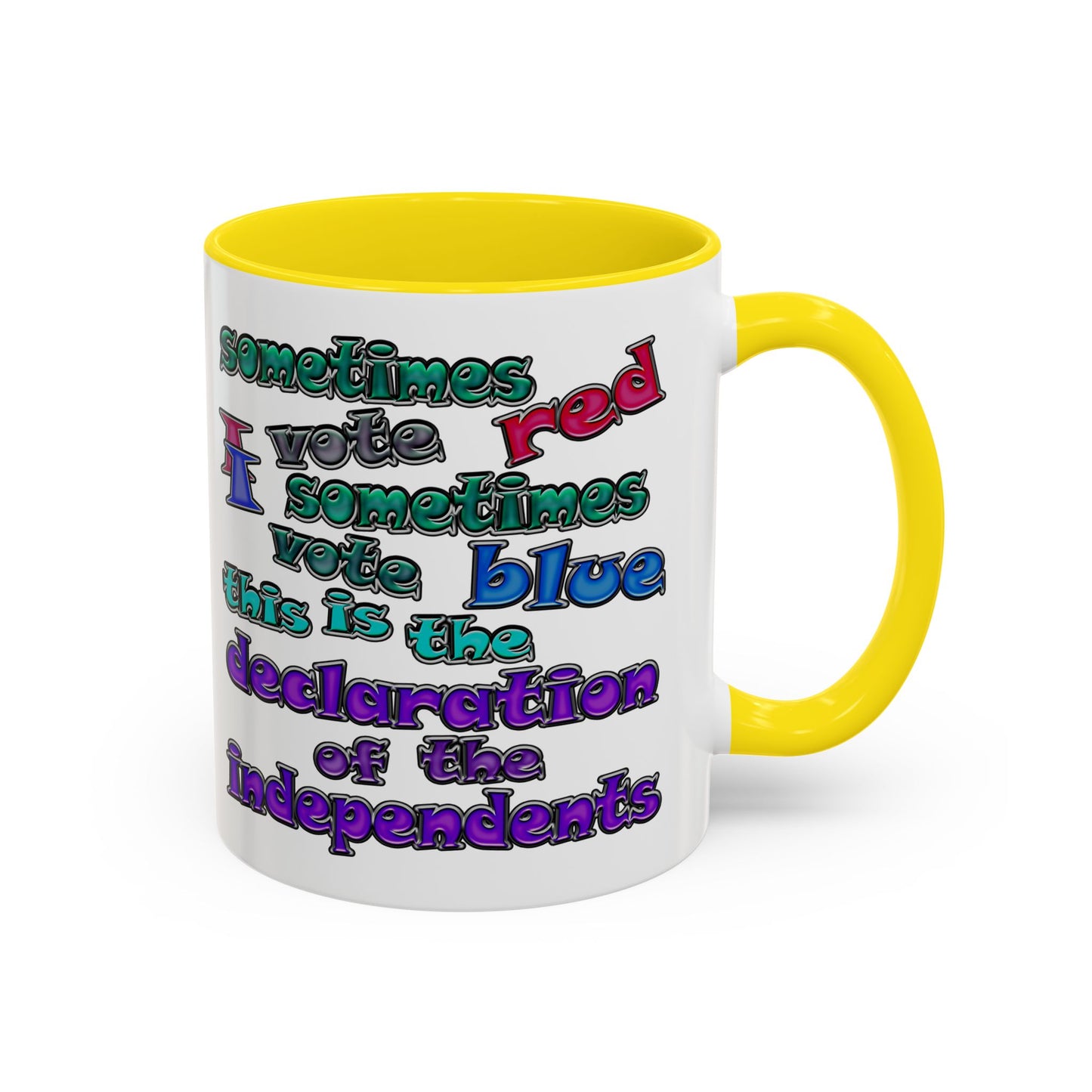 declaration of the independents - Accent Mug (white)