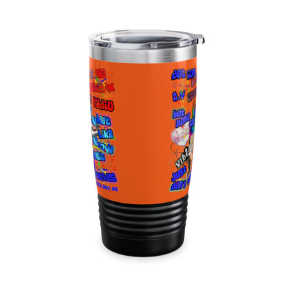 drop the beat - Ringneck Tumbler, 20oz (orange)