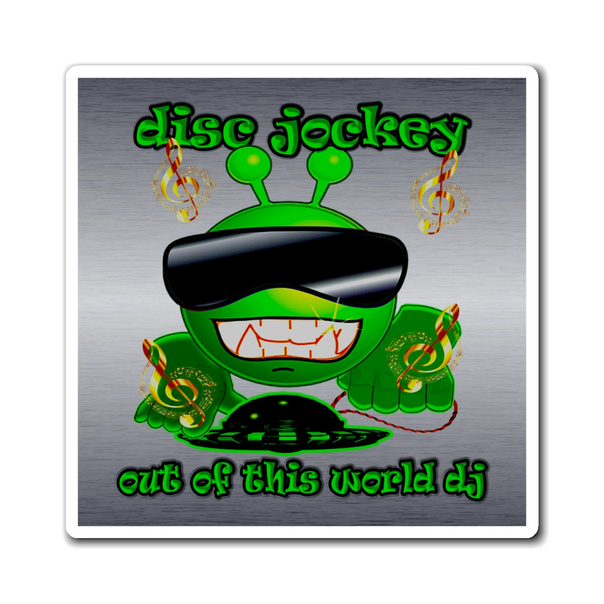 disc jockey - Magnets - (brushed nickel)