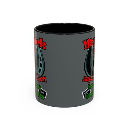 my luck - Accent Mug (dark grey)