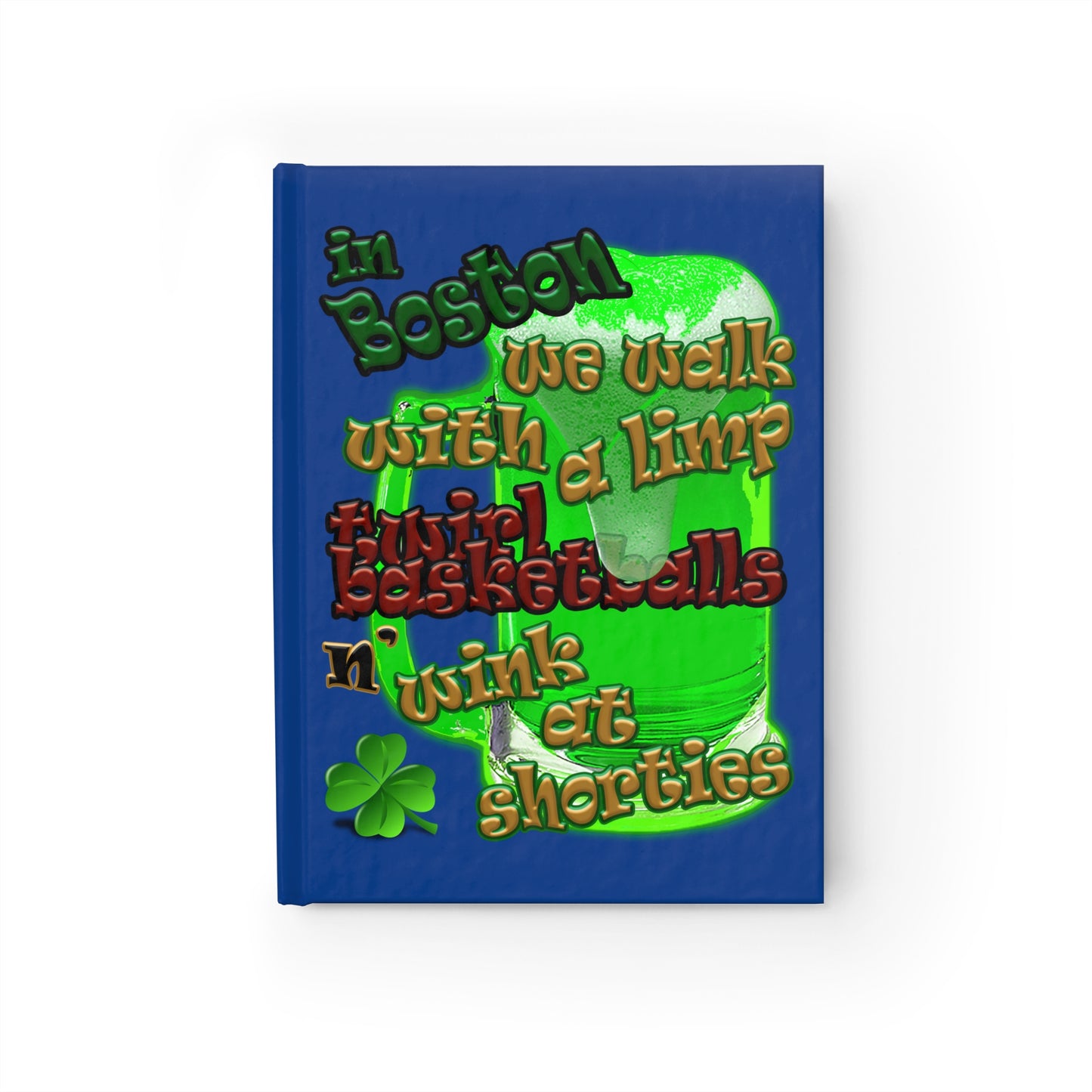 celtics logo - journal-lined (dark blue)