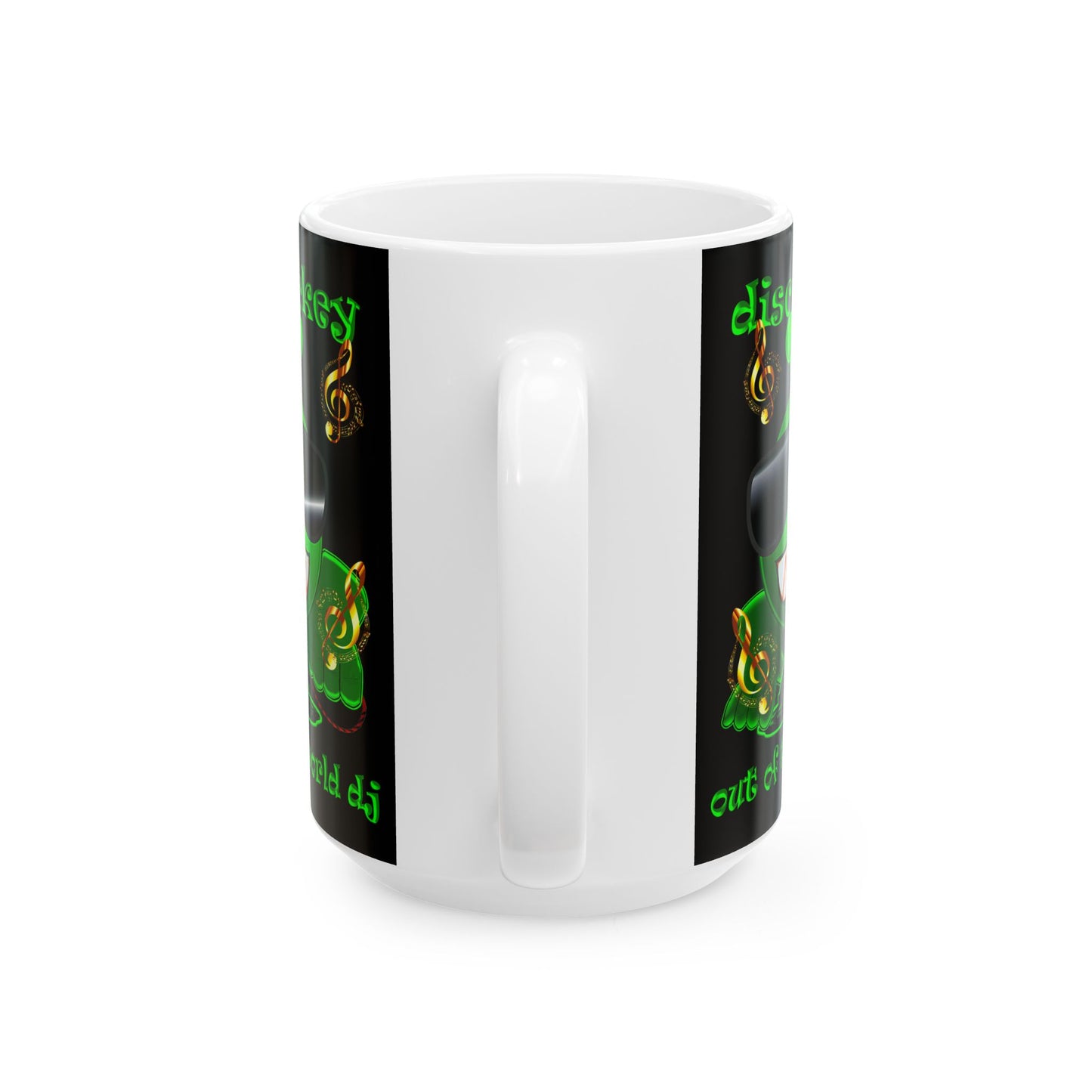 disc jockey - White Mug (black)