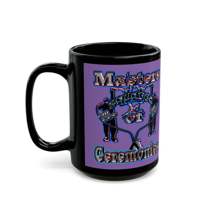 em cee squared - Black Mug (light purple)