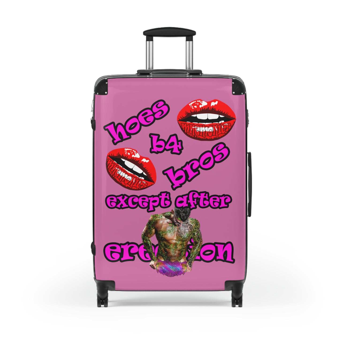hoes b4 bros - Suitcase (light pink)