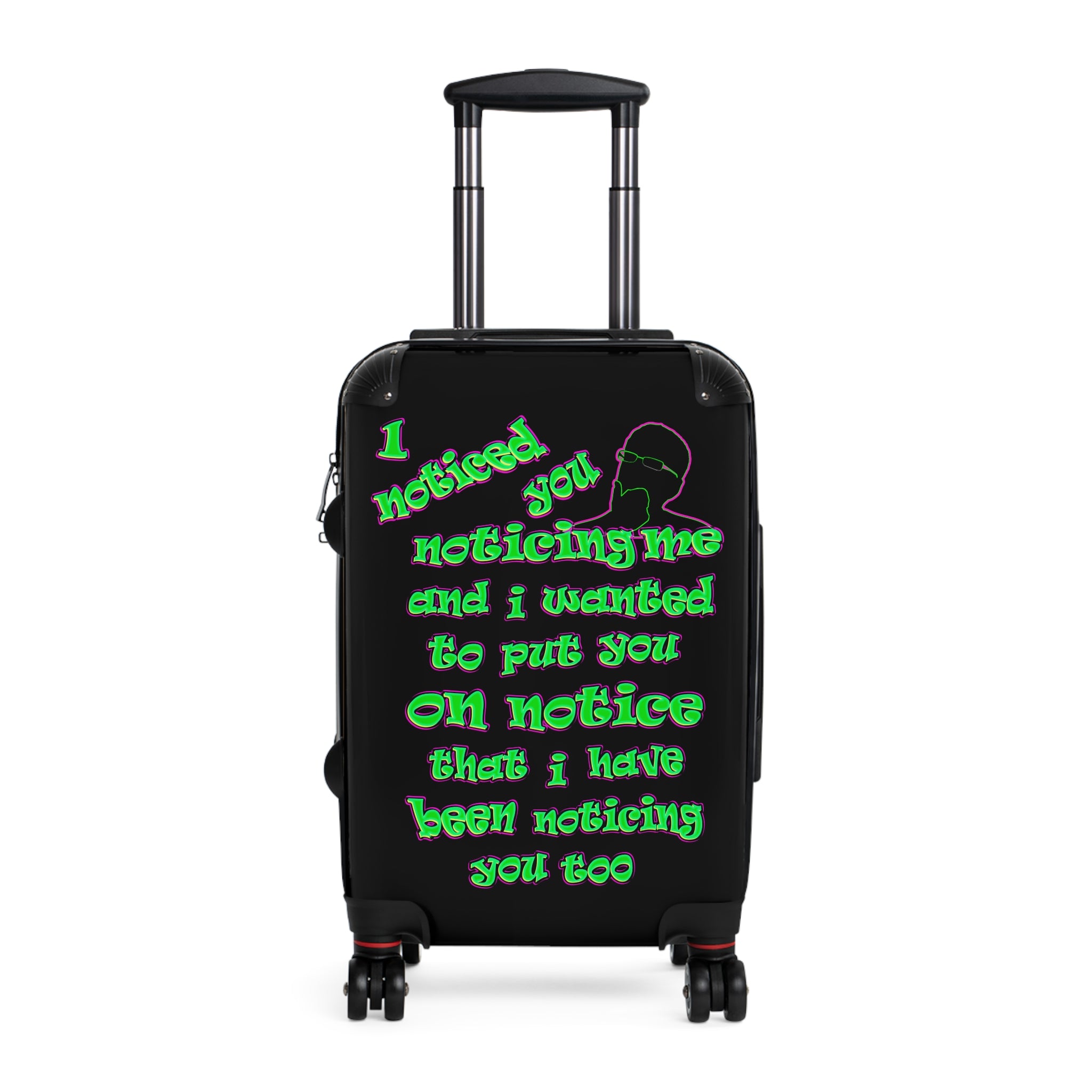 noticed you noticing - Suitcase (black)