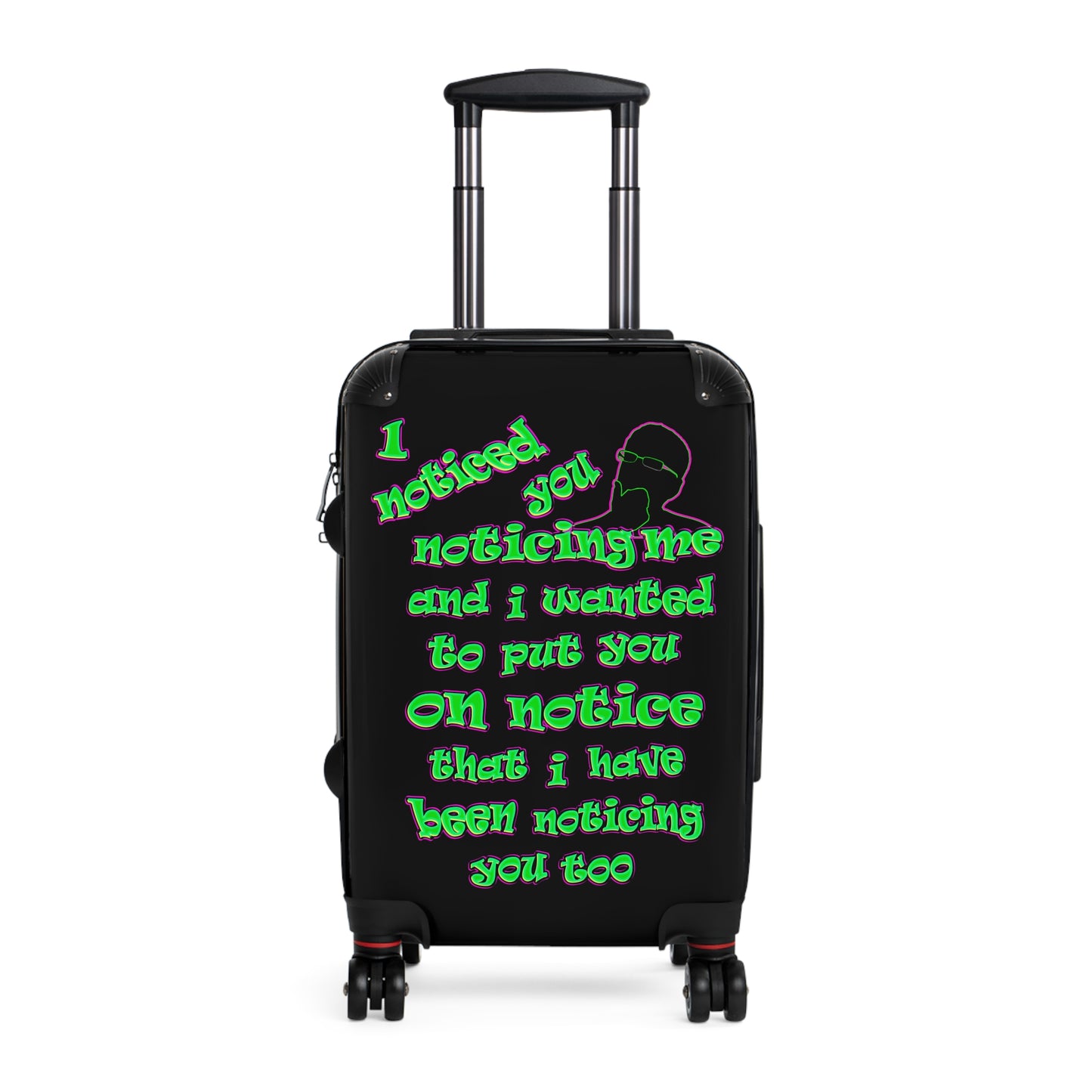noticed you noticing - Suitcase (black)