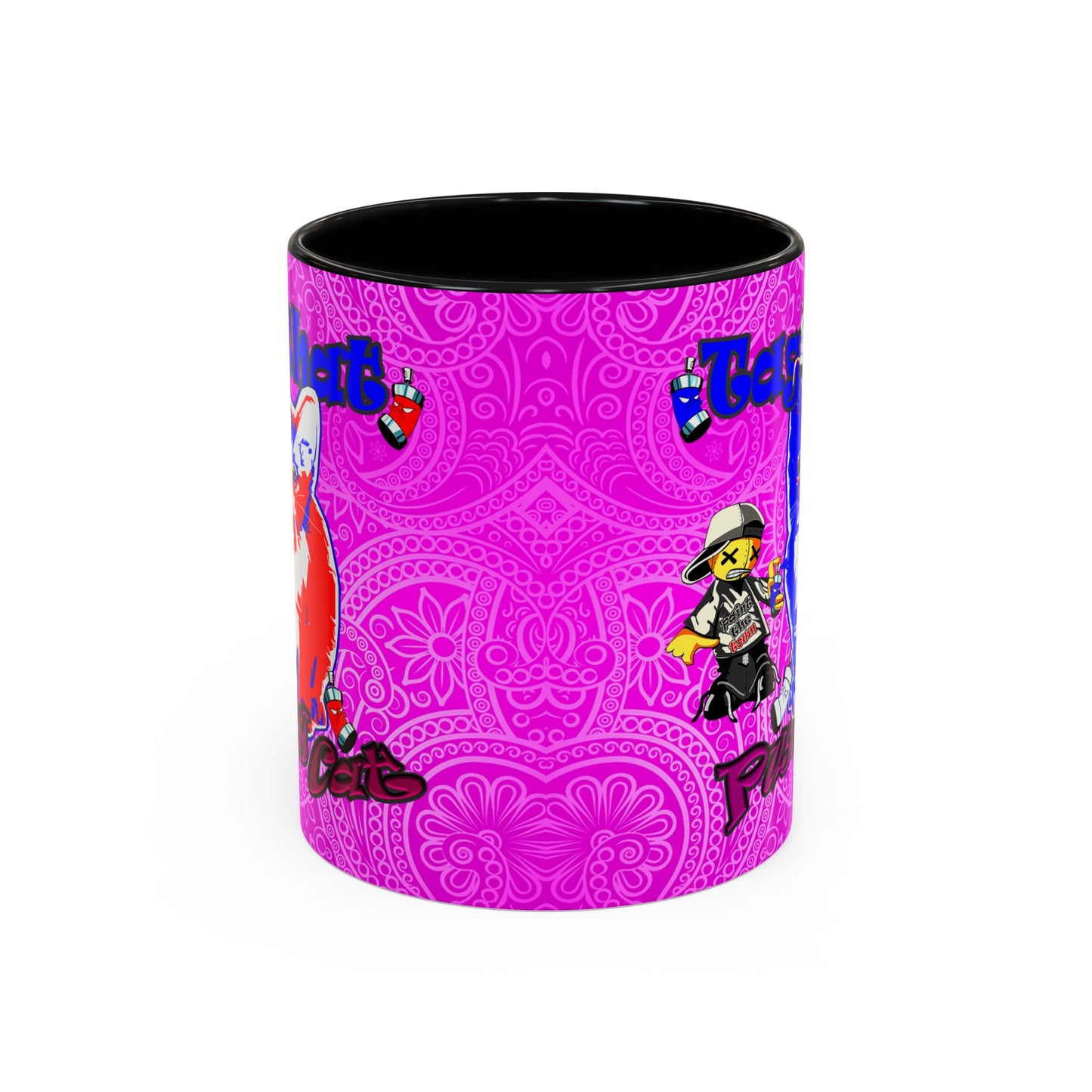 tag that - Accent Mug (pink swirl)