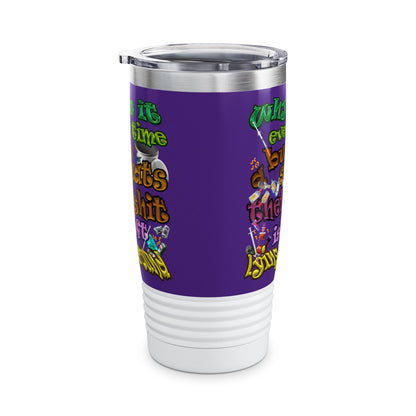 the bum's shit - Ringneck Tumbler, 20oz (purple)