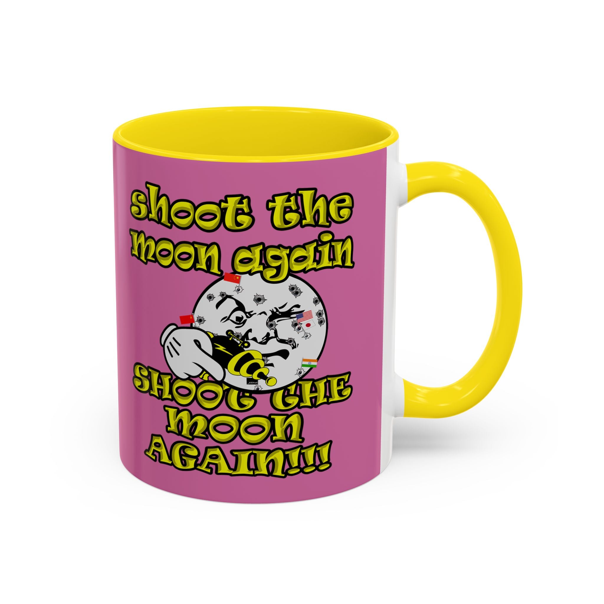 shoot the moon again - Accent Mug (light pink)