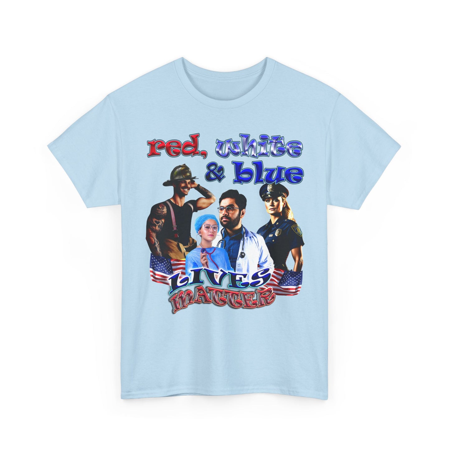 rw&b lives matter - Unisex Heavy Cotton Tee