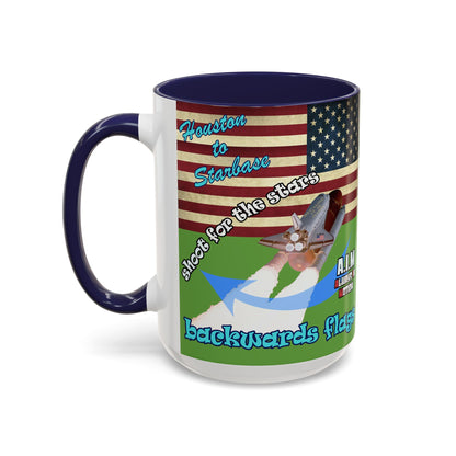 shoot for the stars - Accent Mug (green)