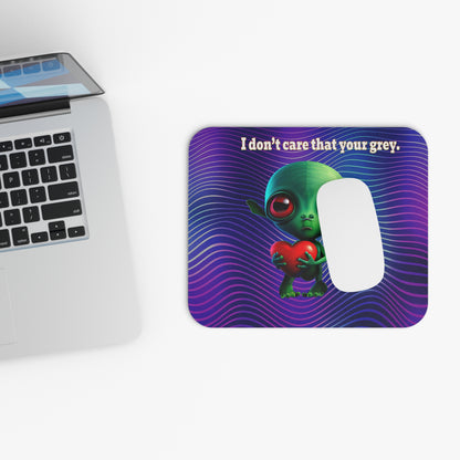 I don't care that your grey - Mouse Pad (Rectangle) (purple wave)