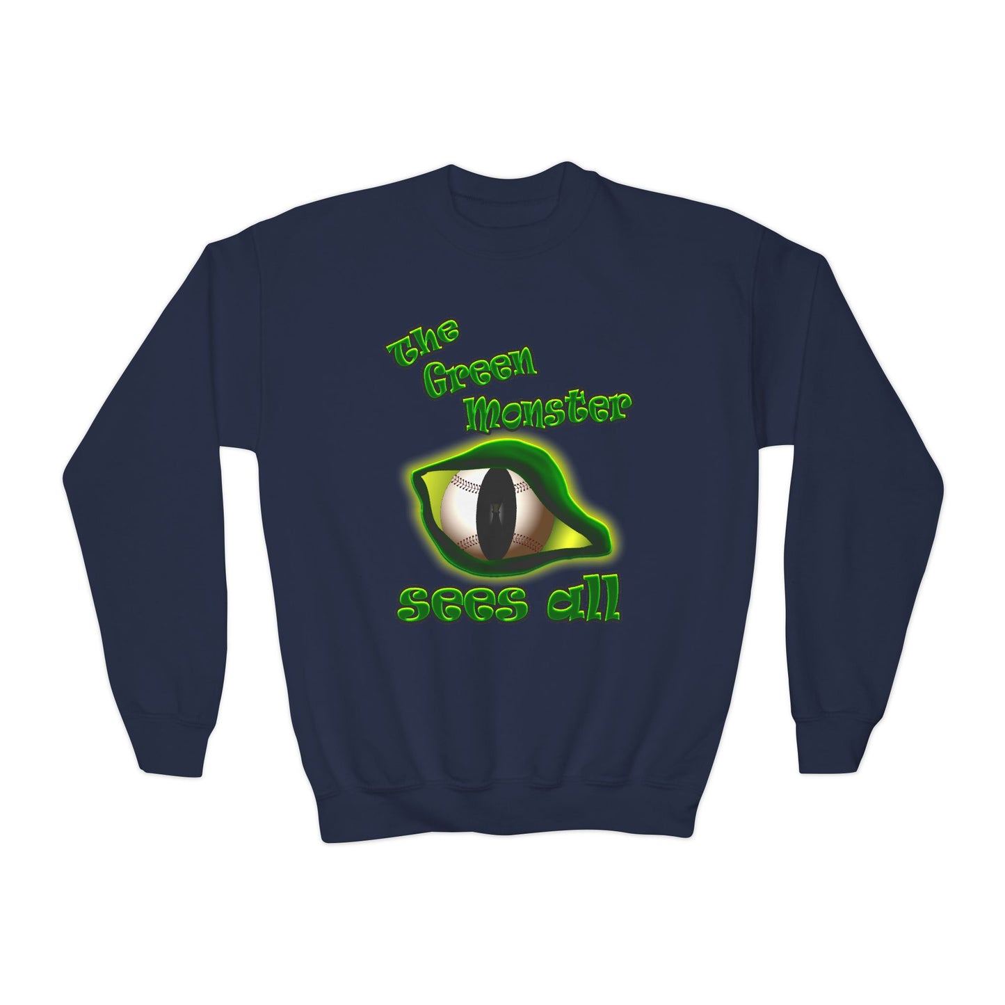 green monster - Youth Crewneck Sweatshirt