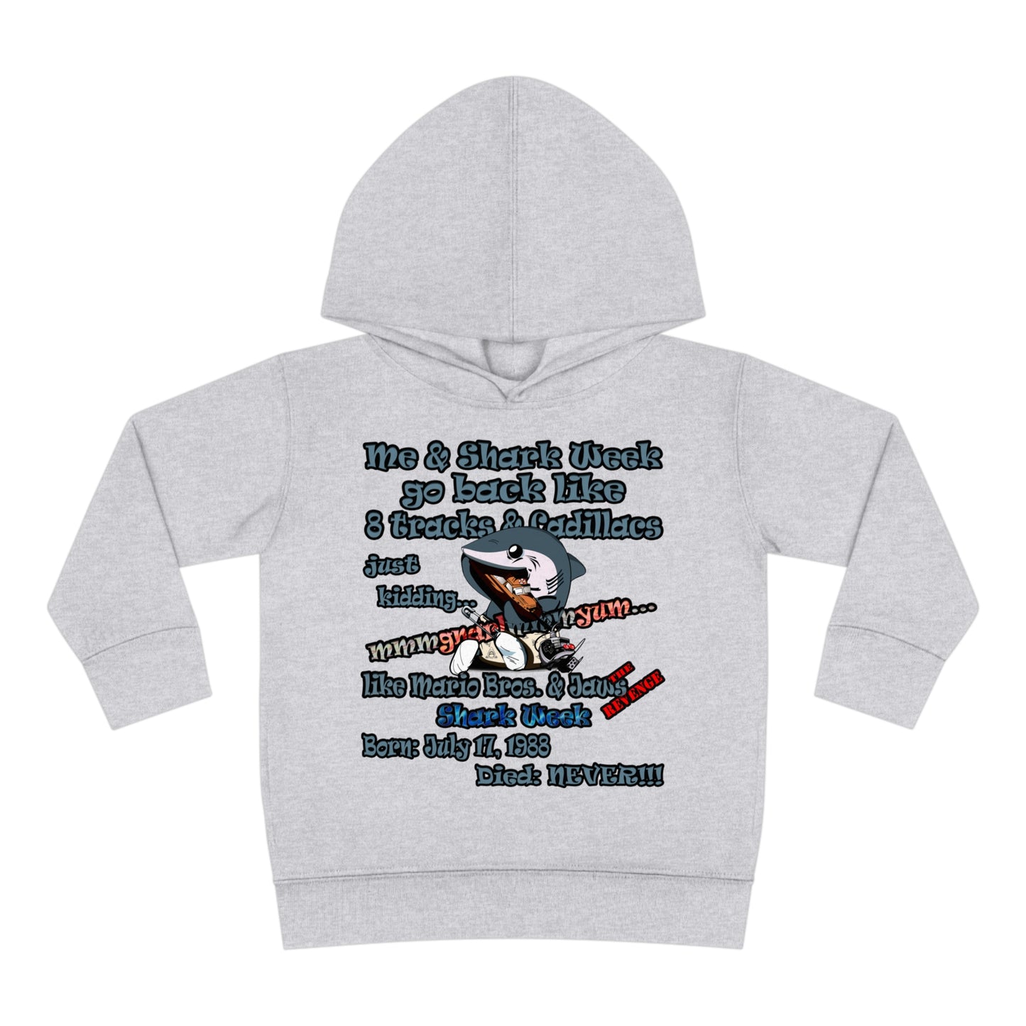shark week - Toddler Pullover Fleece Hoodie