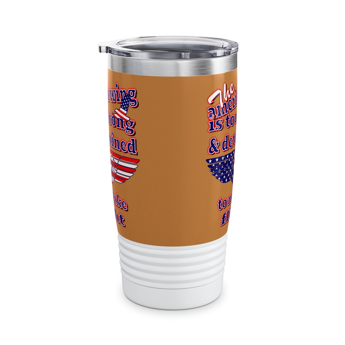 american wing - Ringneck Tumbler, 20oz (light brown)
