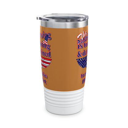 american wing - Ringneck Tumbler, 20oz (light brown)