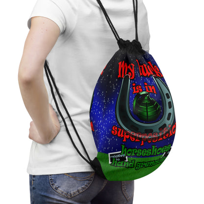 my luck - Drawstring Bag ('snoops' background)
