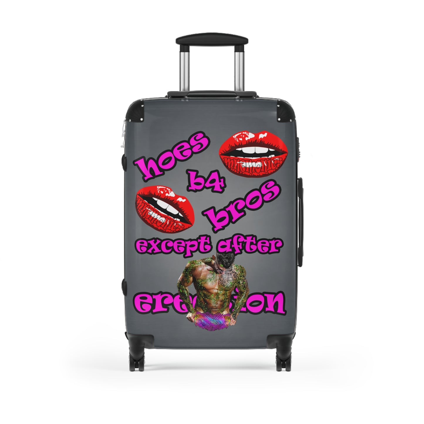 hoes b4 bros - Suitcase (grey-light grey)