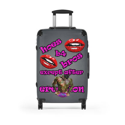 hoes b4 bros - Suitcase (grey-light grey)