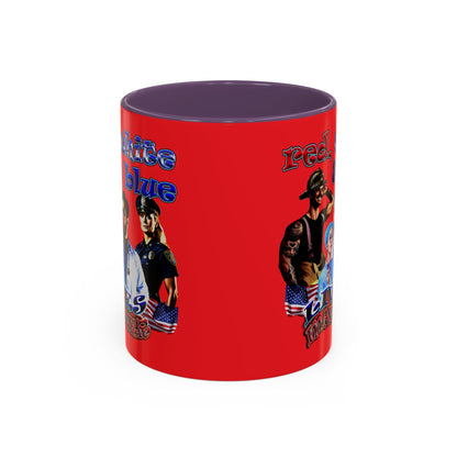 rw&b lives matter - Accent Mug (red)