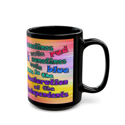 declaration of the independents - Black Mug (color blur)