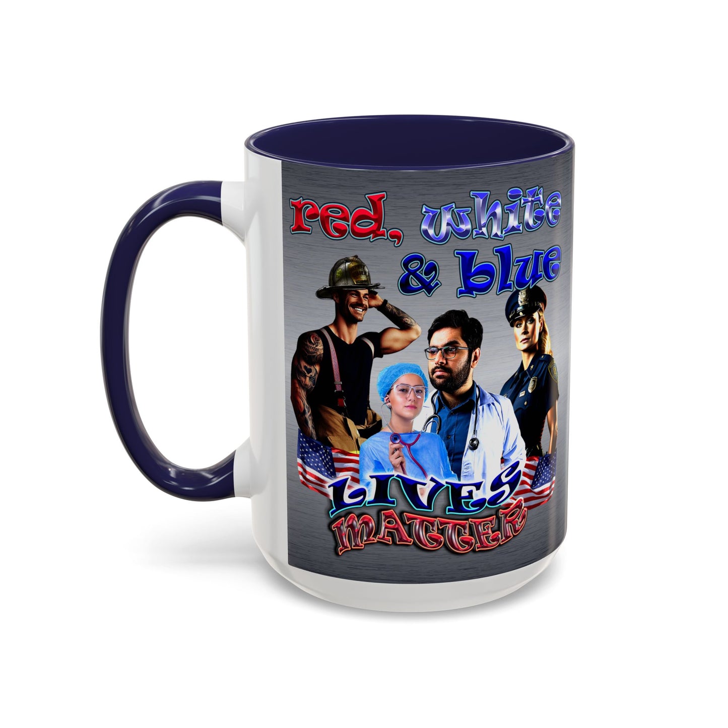 rw&b lives matter - Accent Mug (brushed nickel)