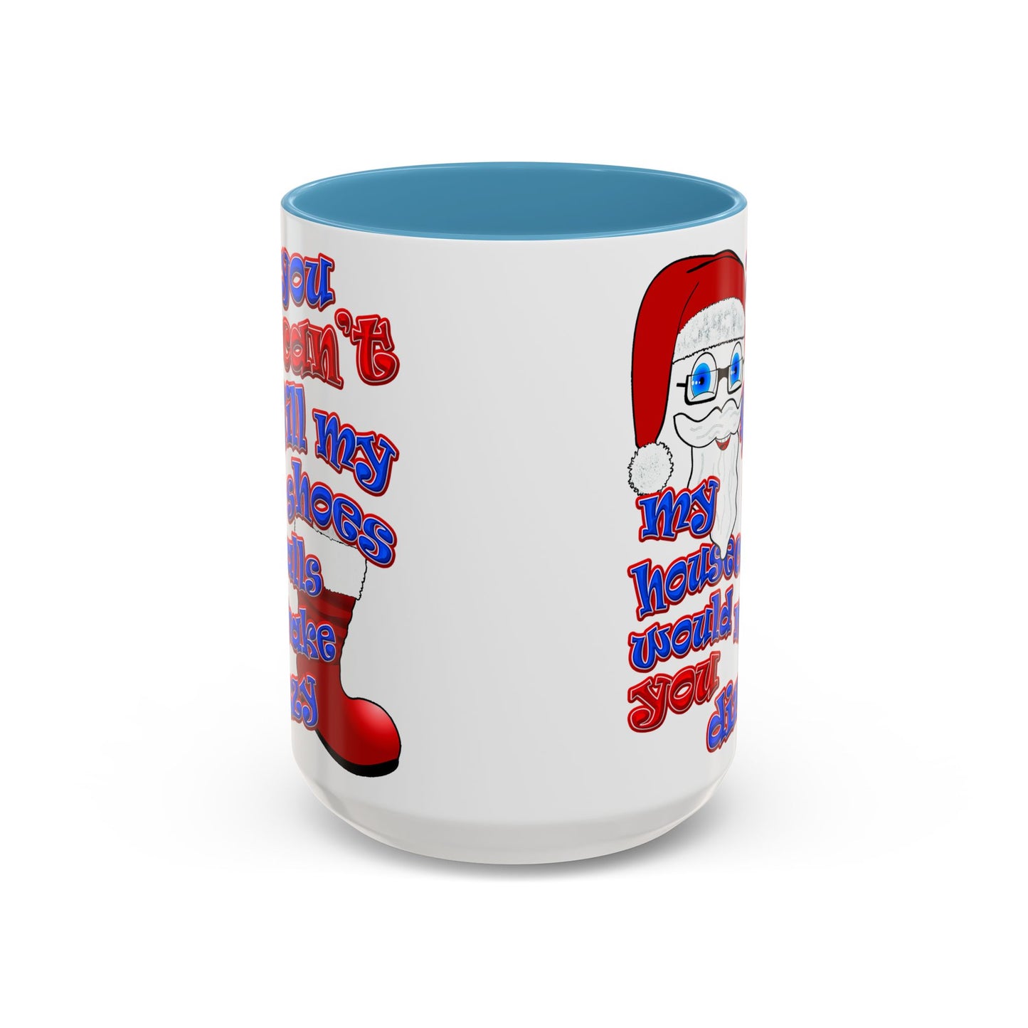 santa's shoes - Accent Mug (white)