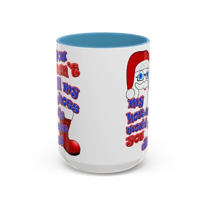 santa's shoes - Accent Mug (white)