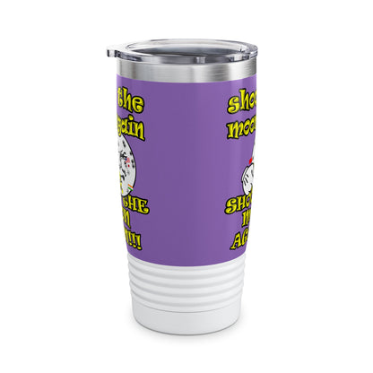 shoot the moon again - Ringneck Tumbler, 20oz (light purple)