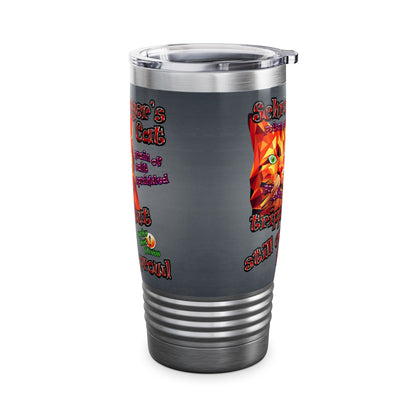 schrodinger's cat - Ringneck Tumbler, 20oz (grey-light grey)
