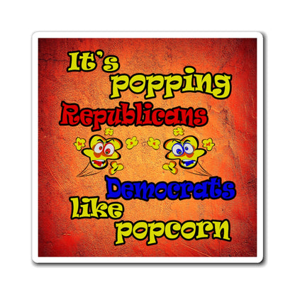 popping like popcorn - Magnets - (burnt orange)