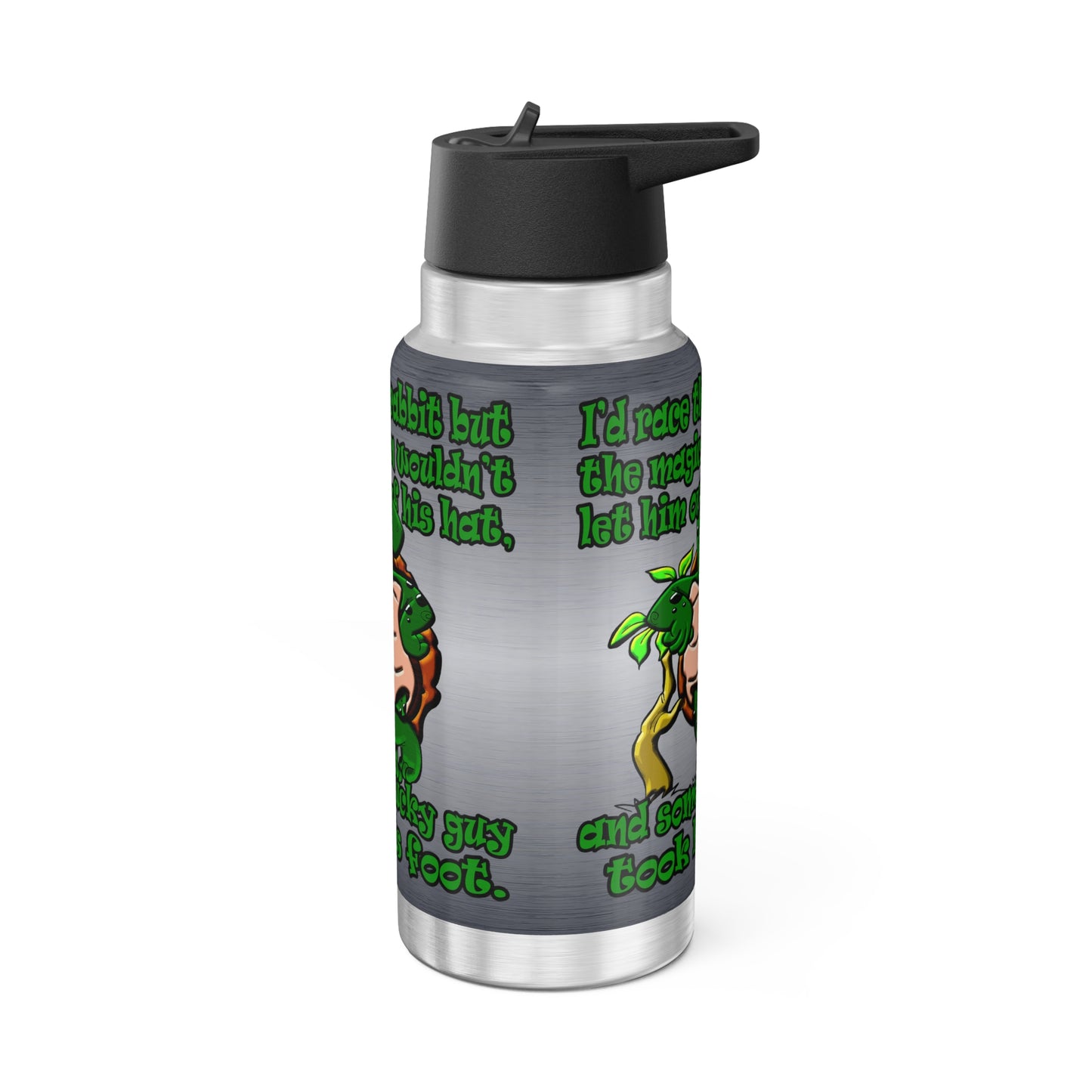 turtle race - Gator Tumbler, 32oz  (brushed nickel)