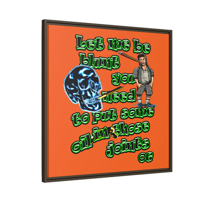og - framed canvas art (orange)