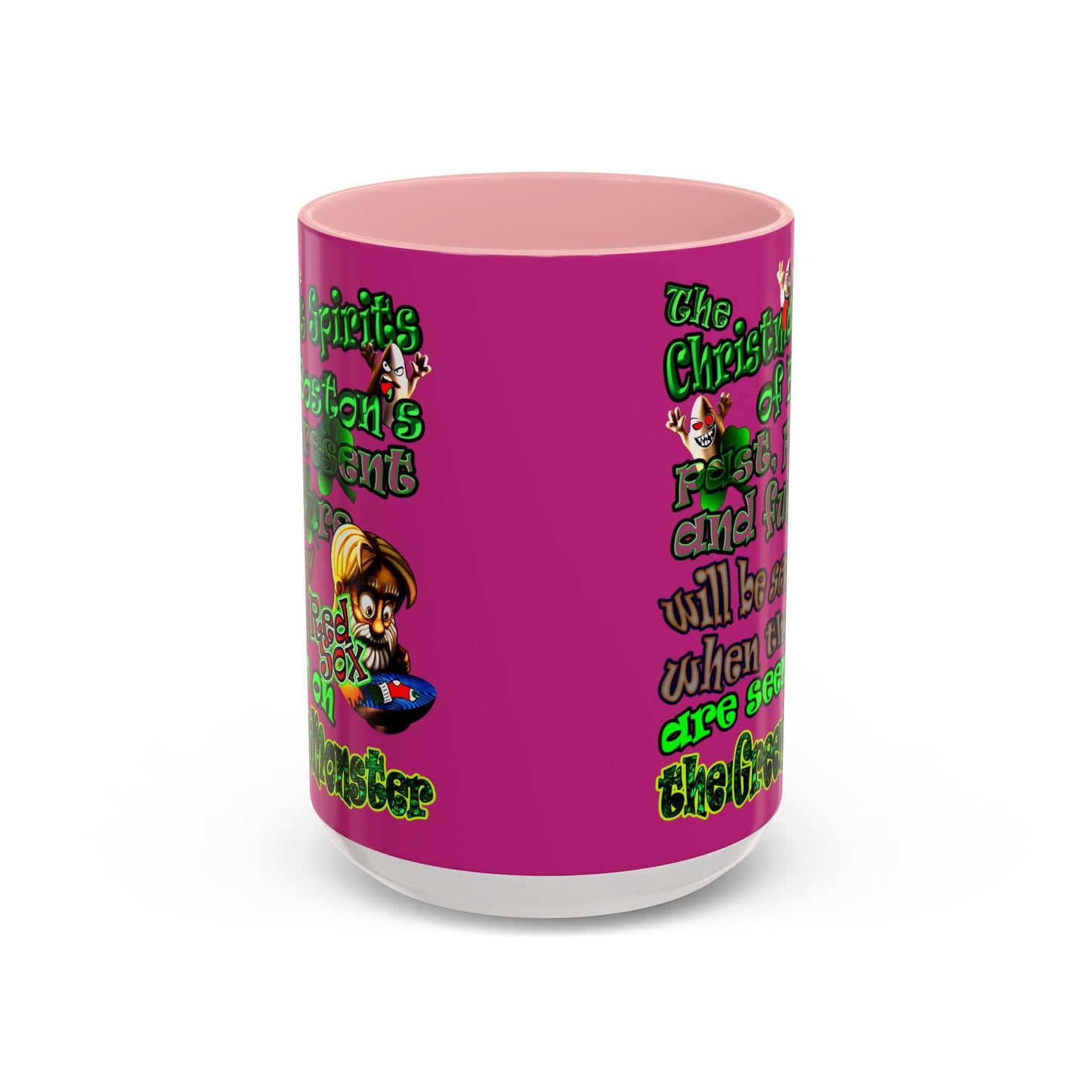 christmas spirits of boston - Accent Mug (pink)