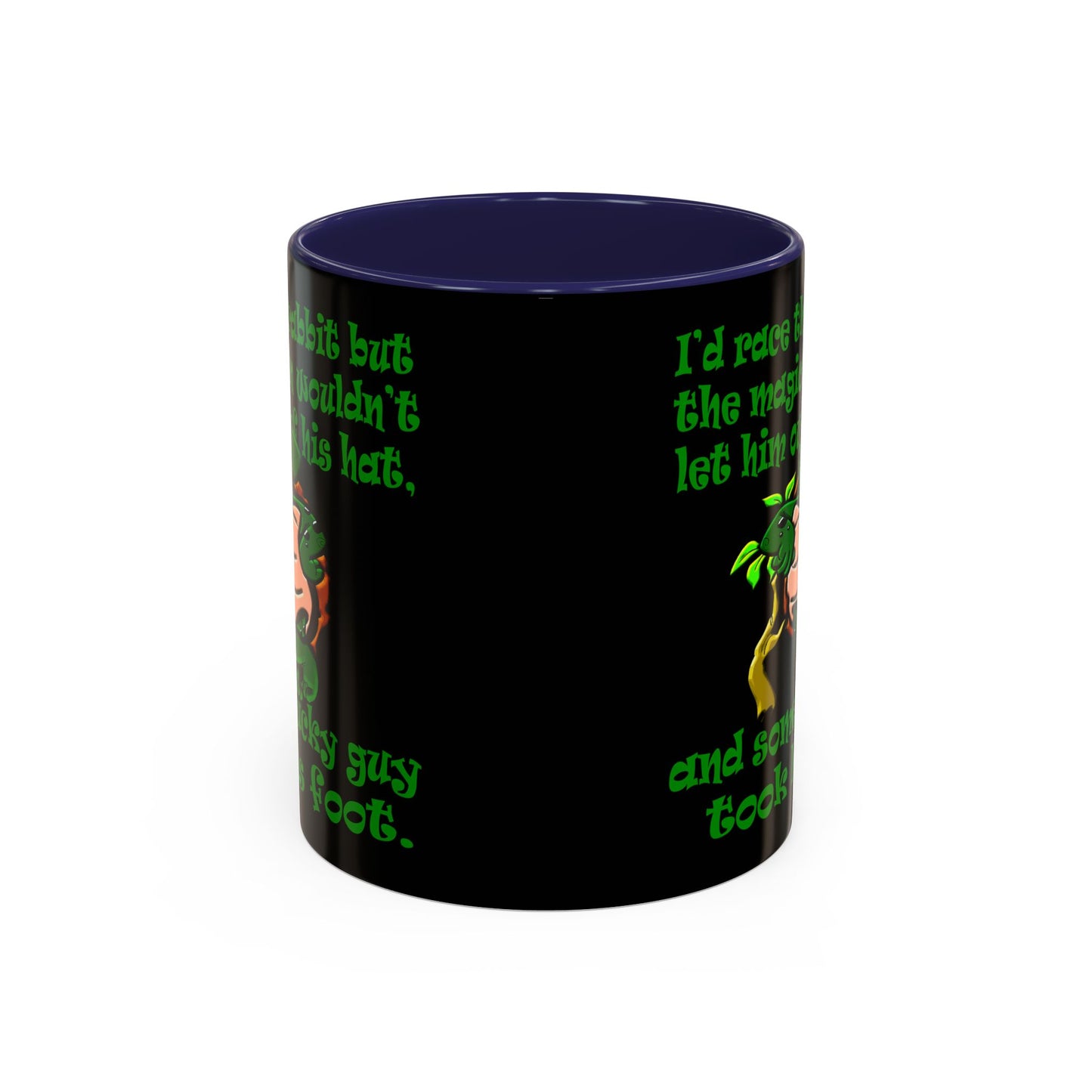 turtle race - Accent Mug (black)