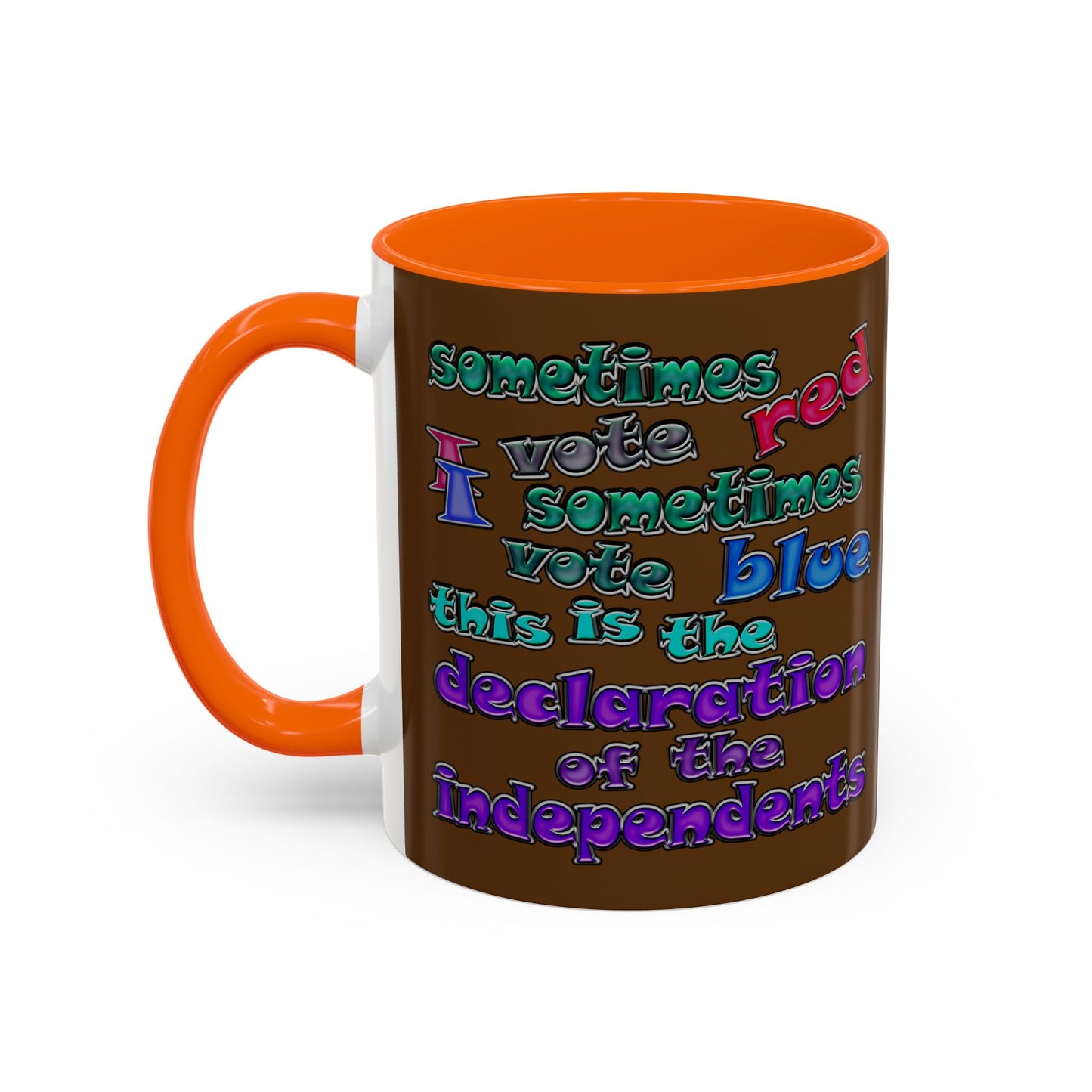 declaration of the independents - Accent Mug (brown)