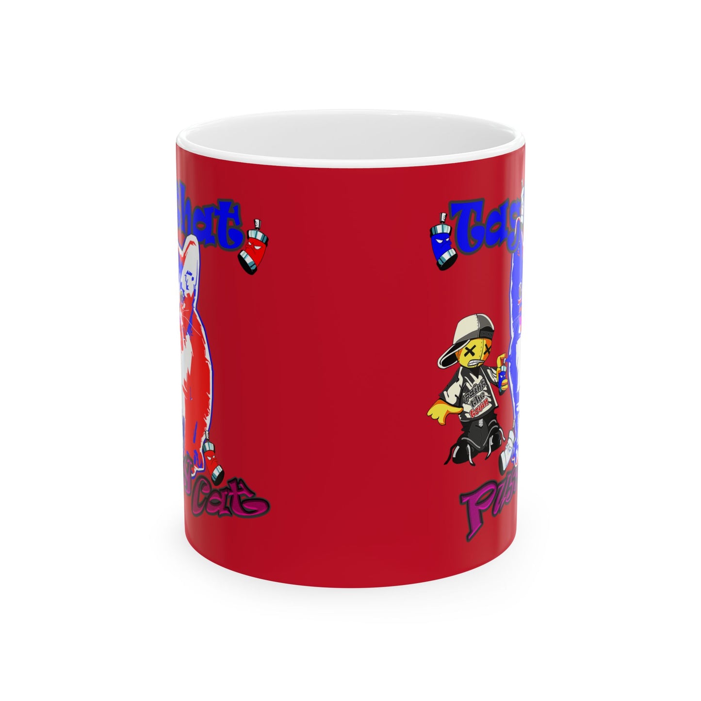 tag that - White Mug (dark red)