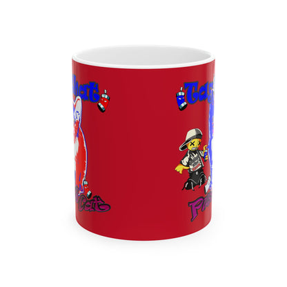 tag that - White Mug (dark red)