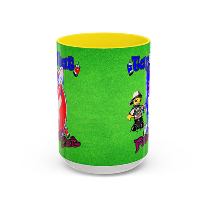 tag that - Accent Mug (green turf)