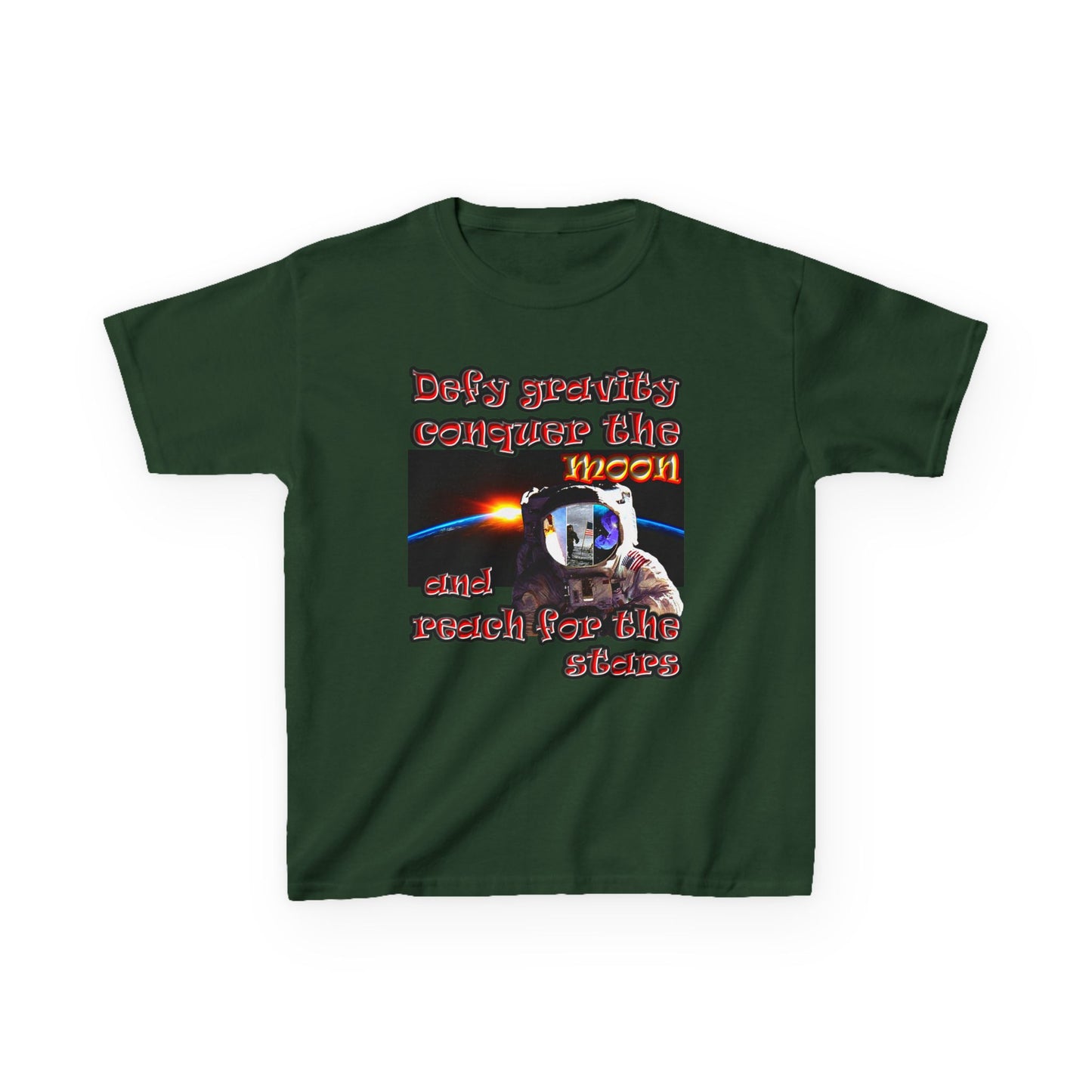 defy conquer reach - Kids Heavy Cotton™ Tee