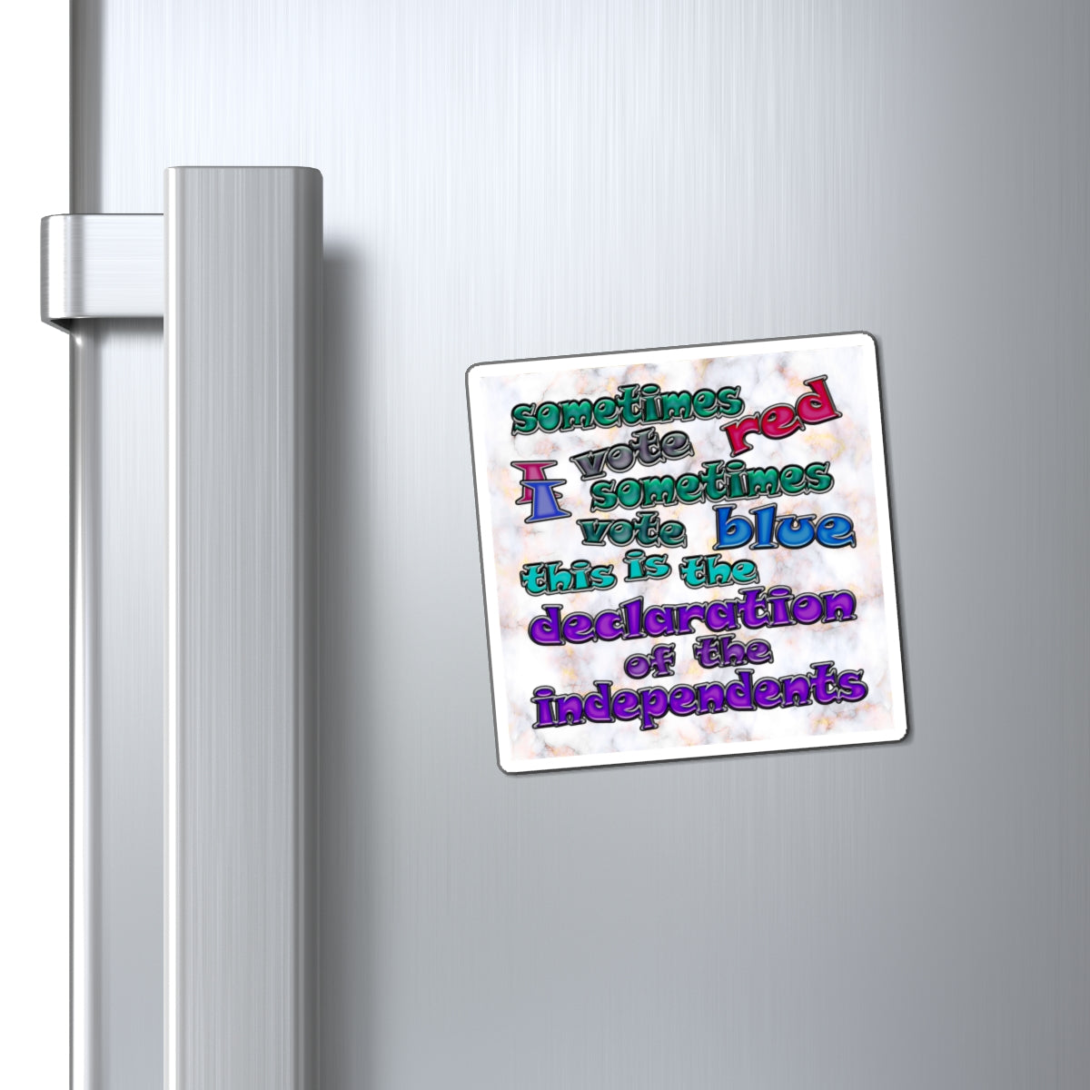 declaration of the independents - Magnets - (white marble)