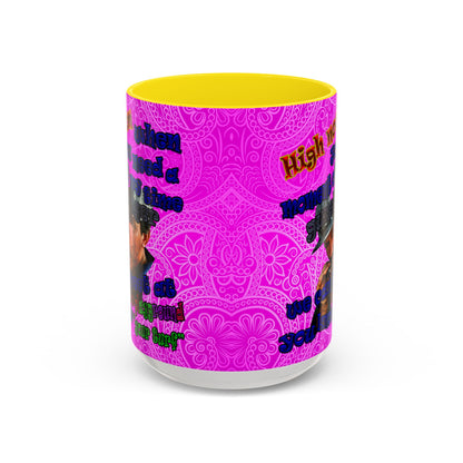high noon - Accent Mug (pink swirl)