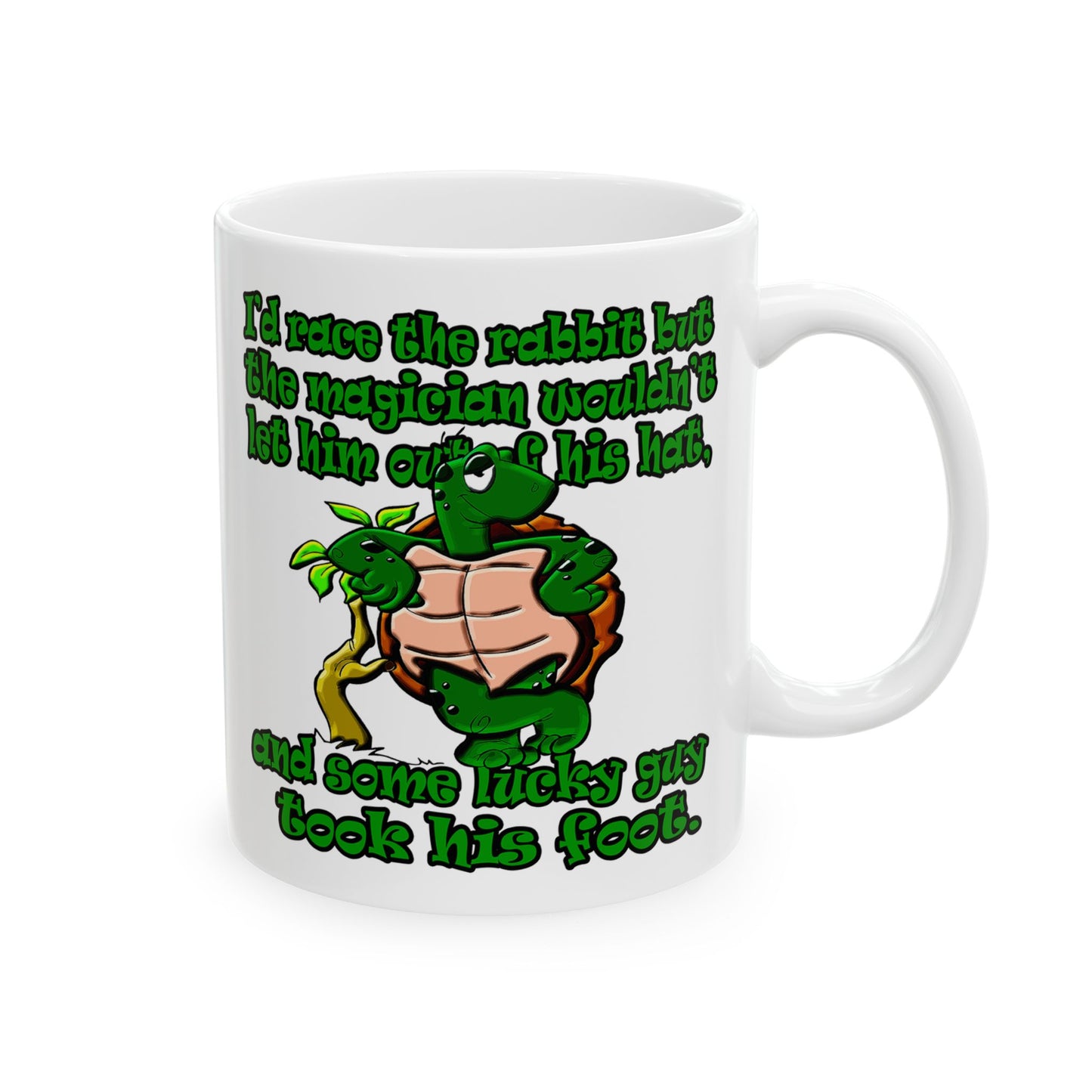 turtle race - White Mug (white)