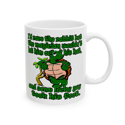 turtle race - White Mug (white)