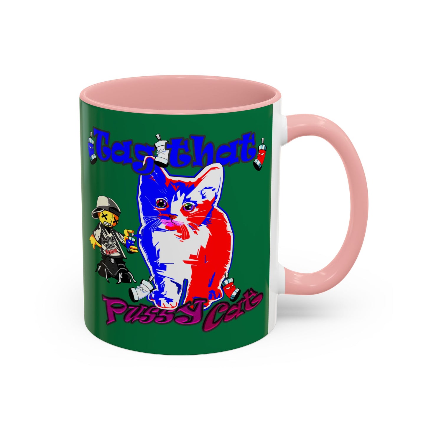 tag that - Accent Mug (dark green)