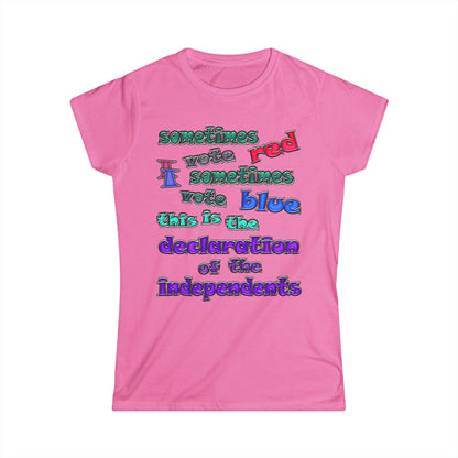declaration of the independents - Women's Softstyle Tee